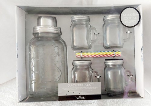 Barcraft glass cocktail set - set,