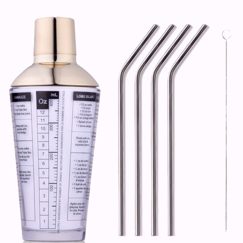 Cocktail shaker maker set with - cocktail,