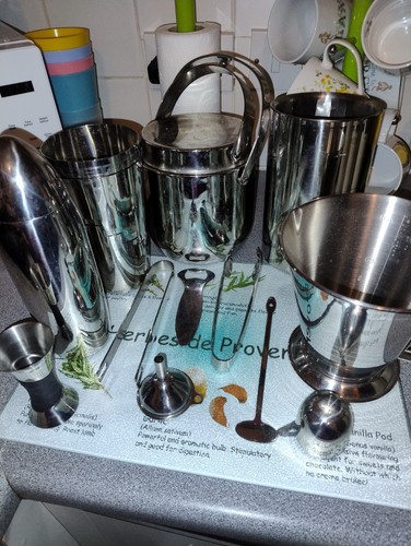 Stainless steel cocktail bar - stainless,
