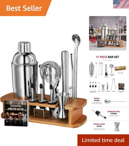 Cocktail shaker set 17 piece - shaker,