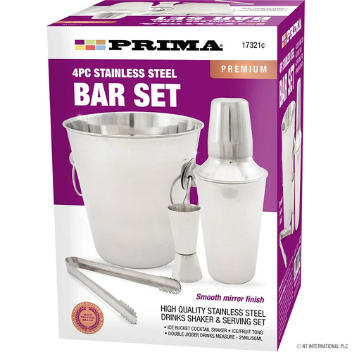 New 4pc stainless steel - new,