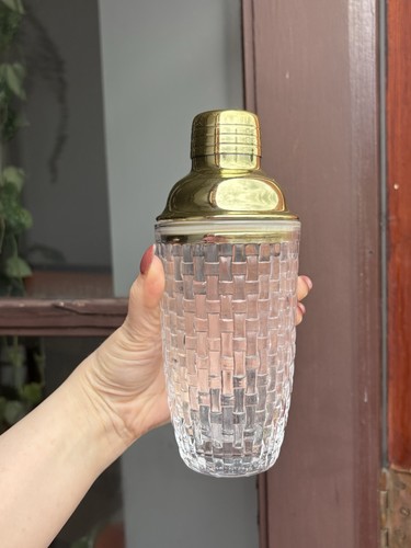Clear glass woven pattern - clear,