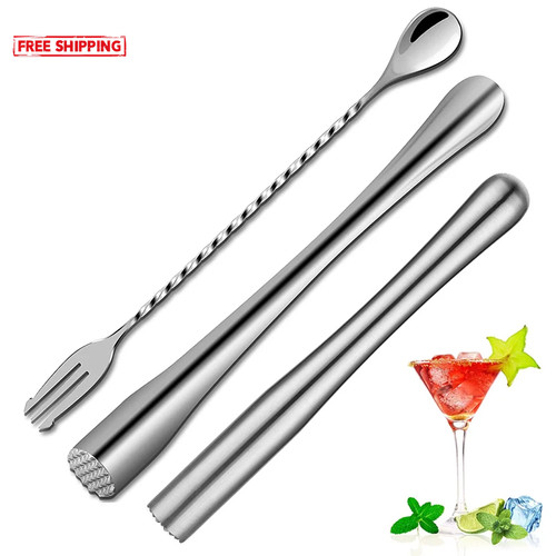 2pcs stainless steel cocktail - stainless,