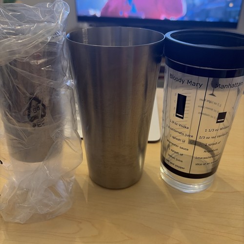Stainless steel and - and, glass