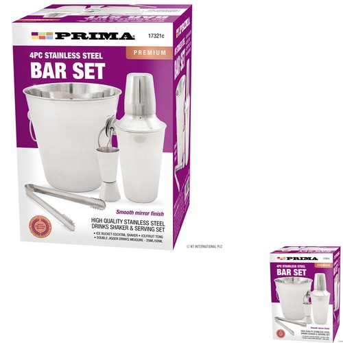 4pc stainless steel - 4pc, cocktail